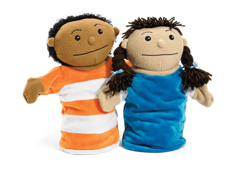 Second Step® Early Learning Boy and Girl Puppet Set Second Step