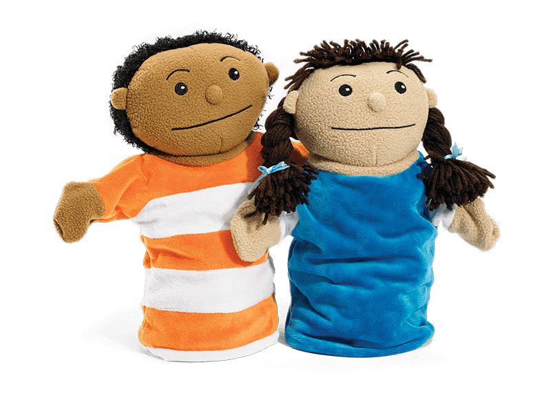 Second Step® Early Learning Boy and Girl Puppet Set – Second Step